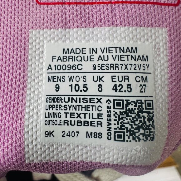 ⭐Converse Run Star Hike Hi Platform 9 Men's Shoes Sneaker Purple Glitter A10096C - Picture 10 of 10